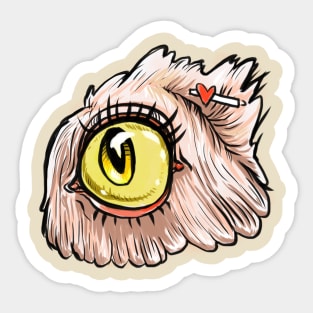 Cyclops Dog Sticker